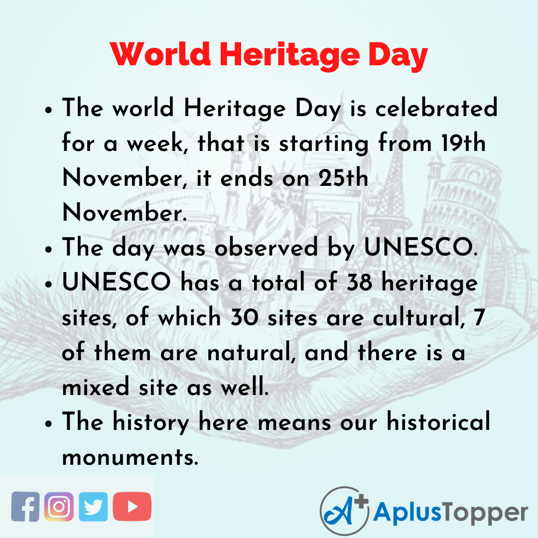 10 Lines about World Heritage Day