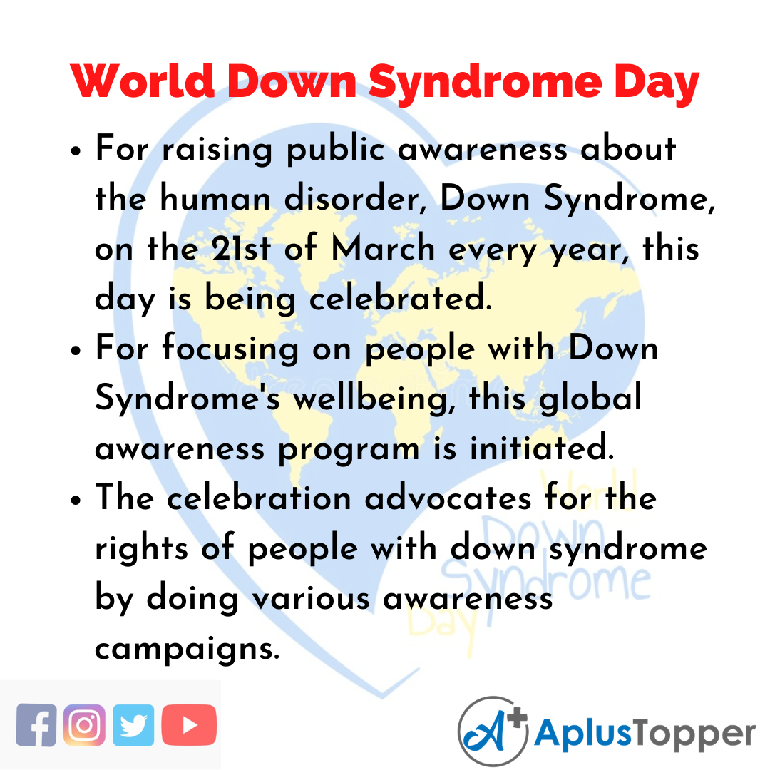 10 Lines of World Down Syndrome Day
