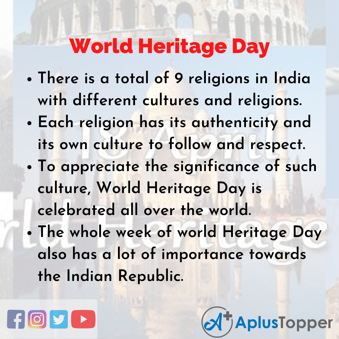 10 Lines of World Heritage Day