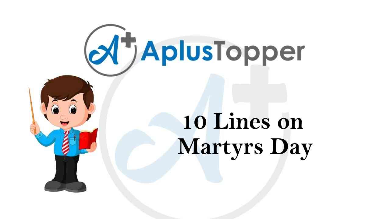 10 lines on martyrs day