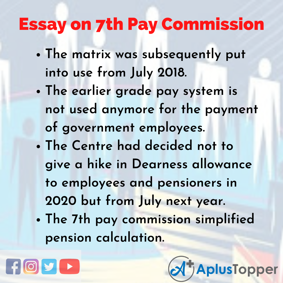 7th Pay Commission Essay