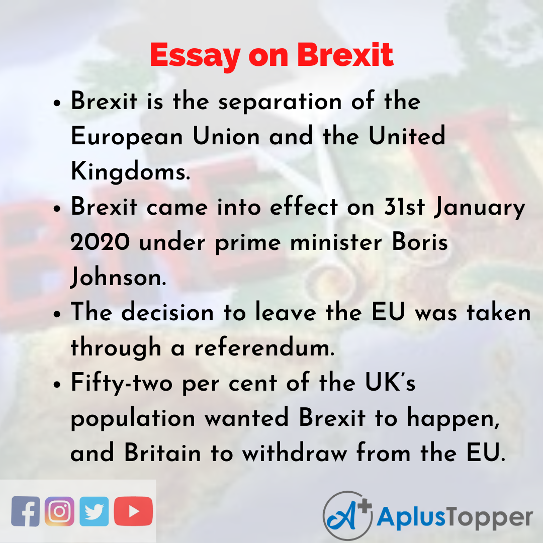 Brexit Essay
