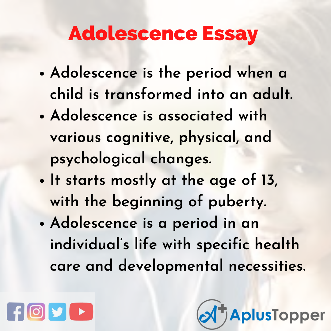 Essay about Adolescence
