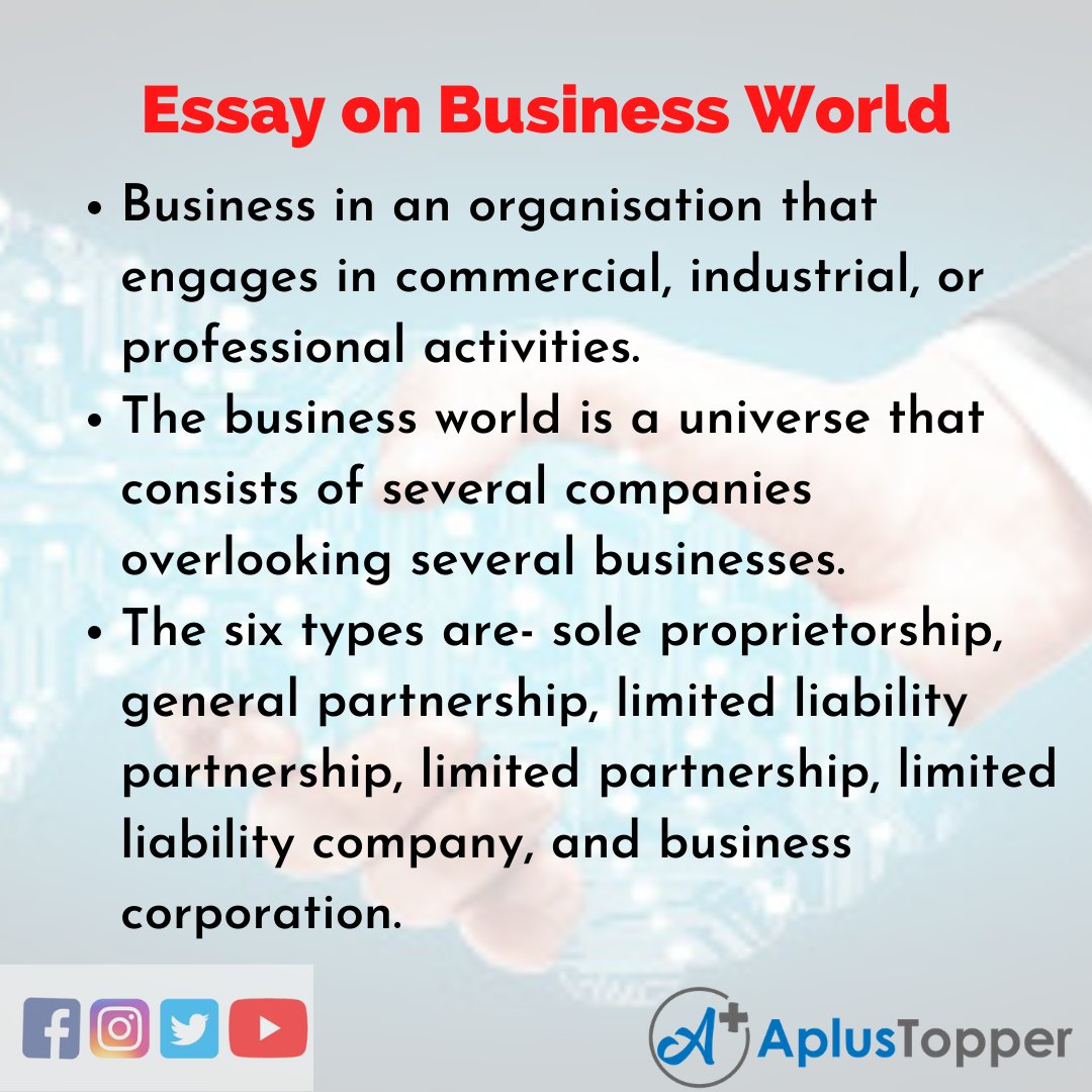 Essay about Business World