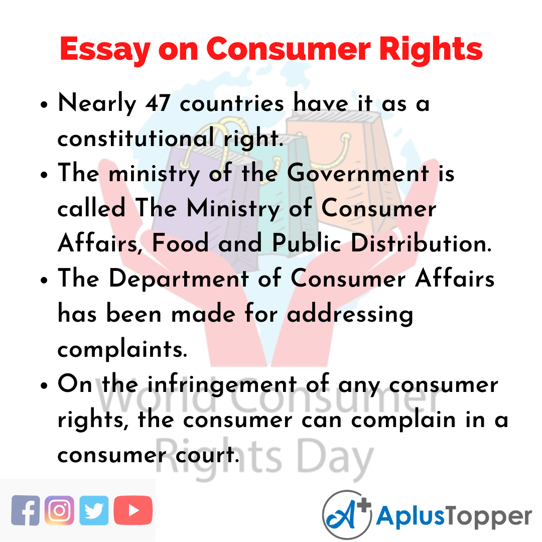 Essay about Consumer Rights