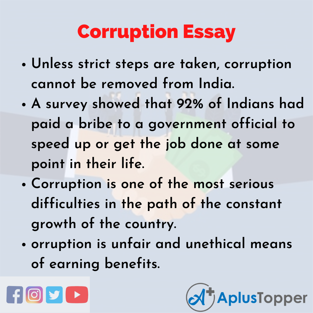 Essay about Corruption