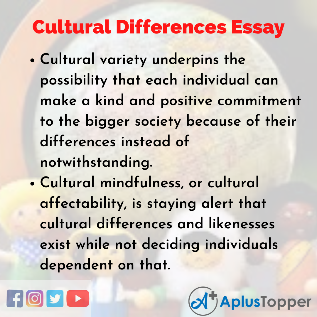 Essay about Cultural Differences