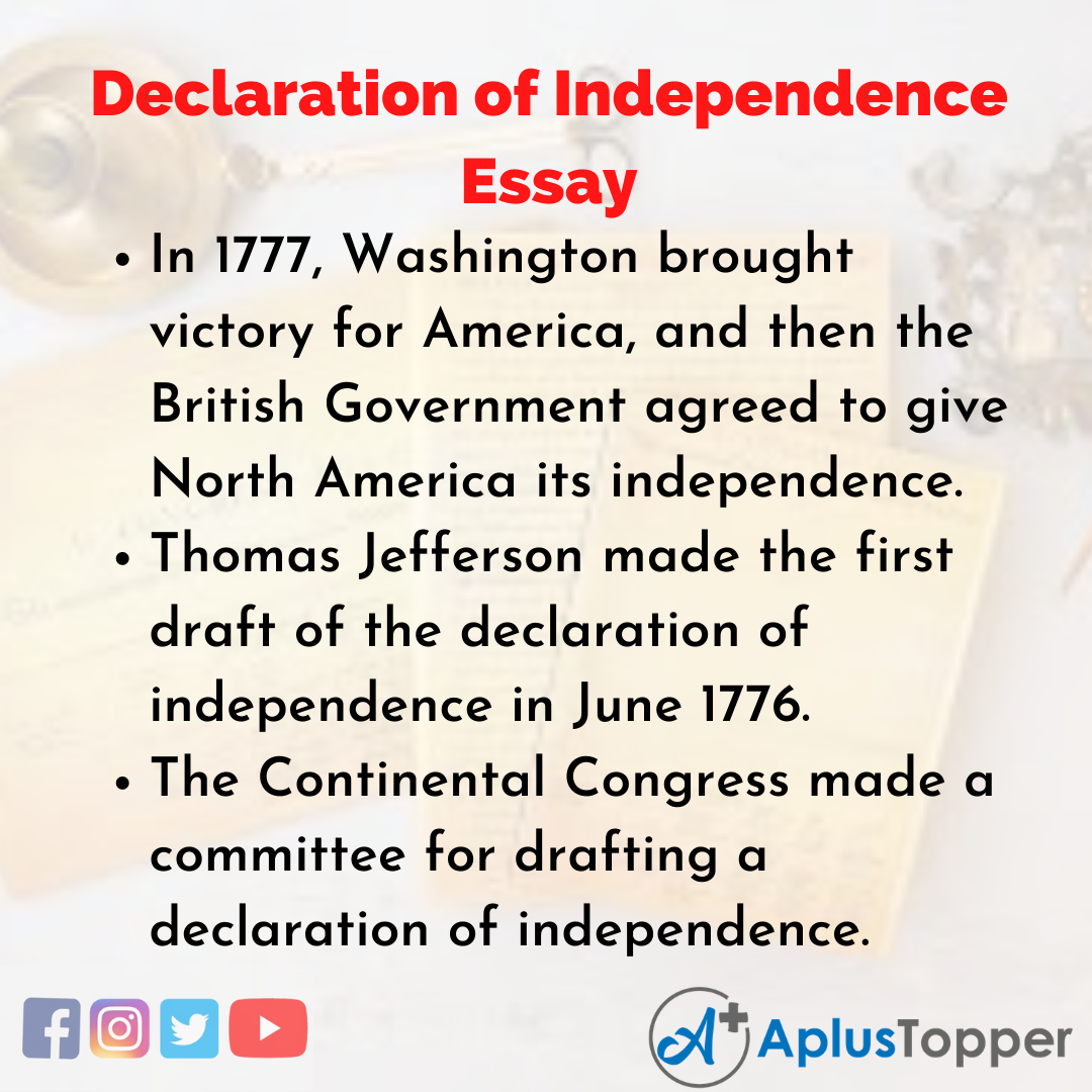 Essay about Declaration of Independence