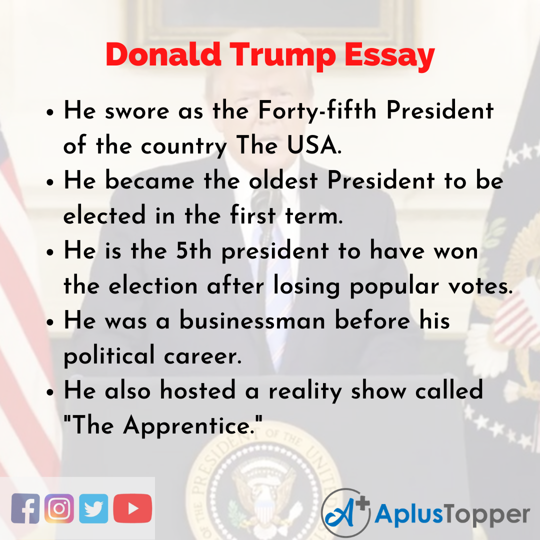Essay about Donald Trump
