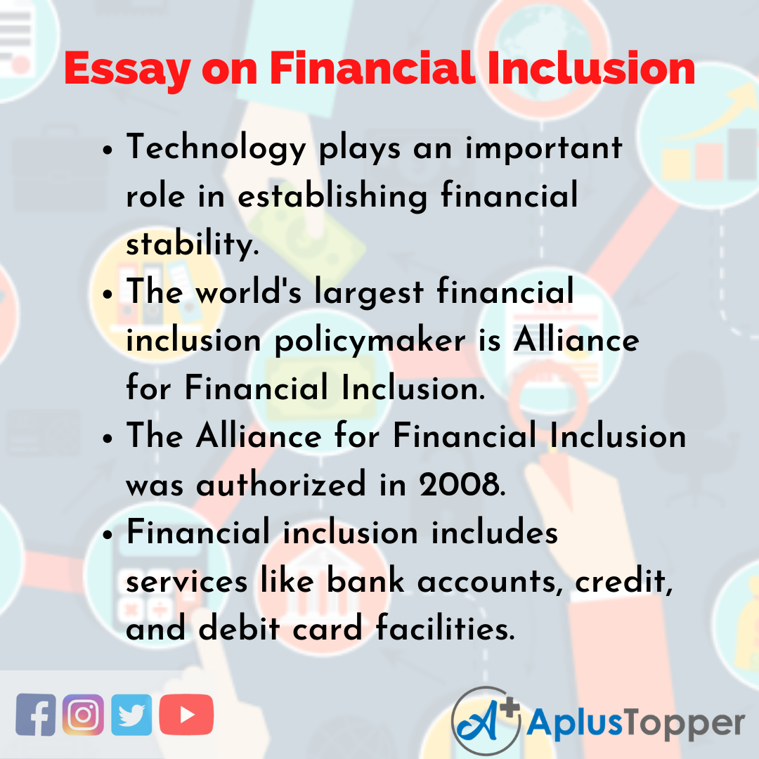 Essay about Financial Inclusion