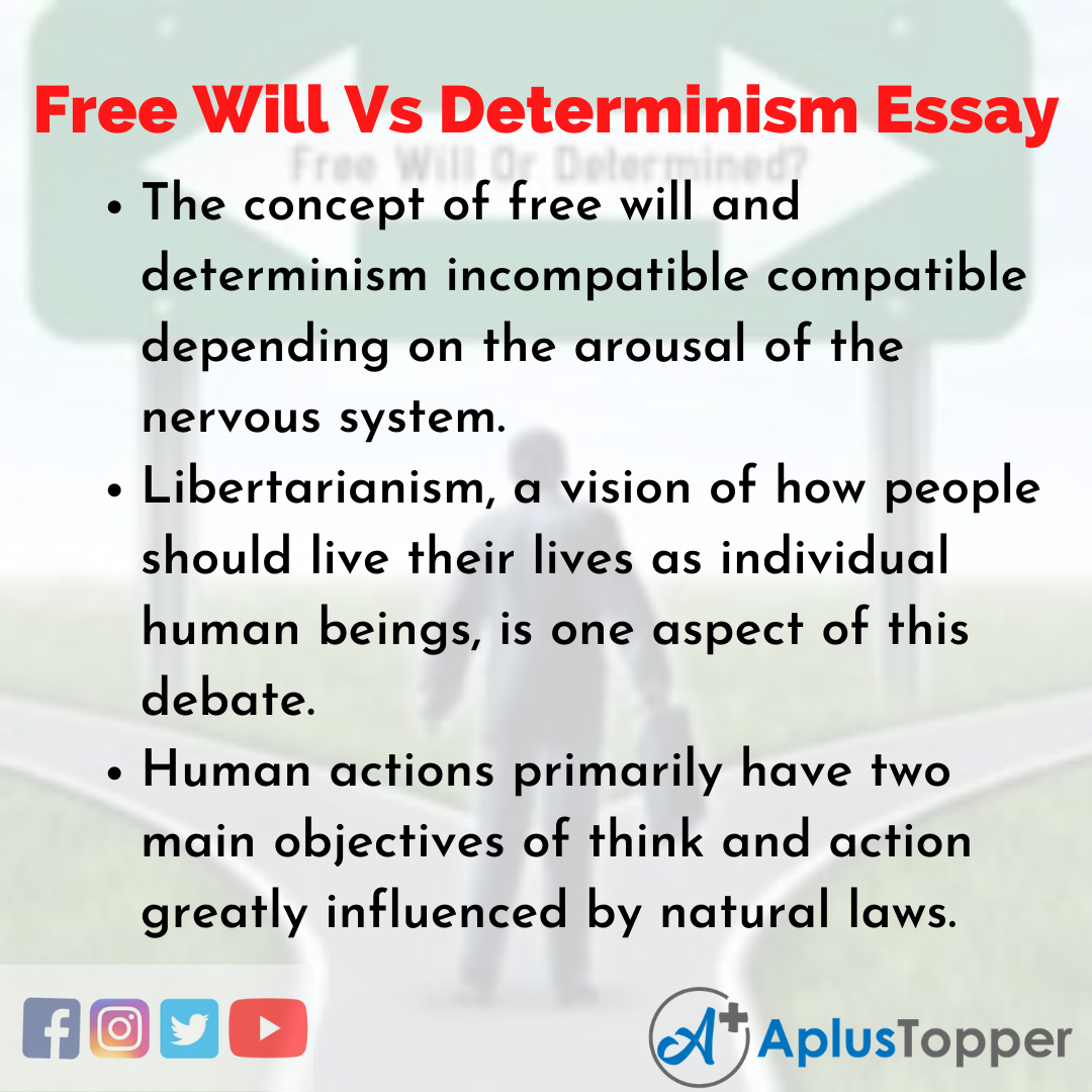 free will and determinism 16 mark essay