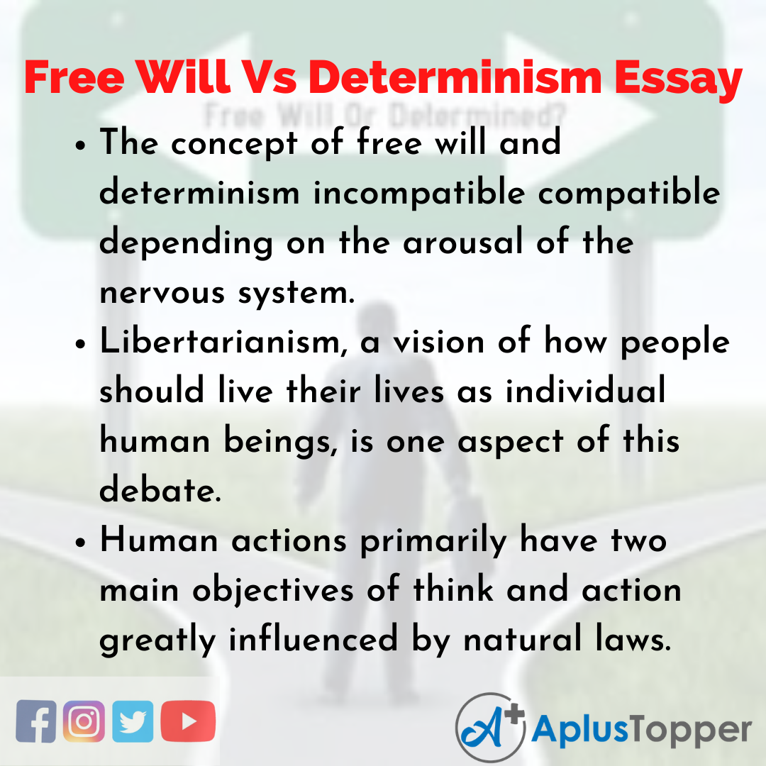 free will vs determinism philosophy essay