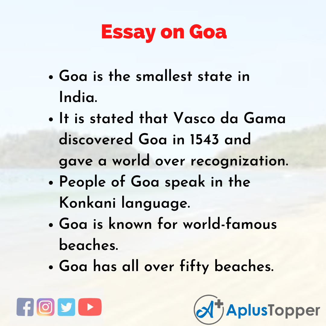 Essay about Goa