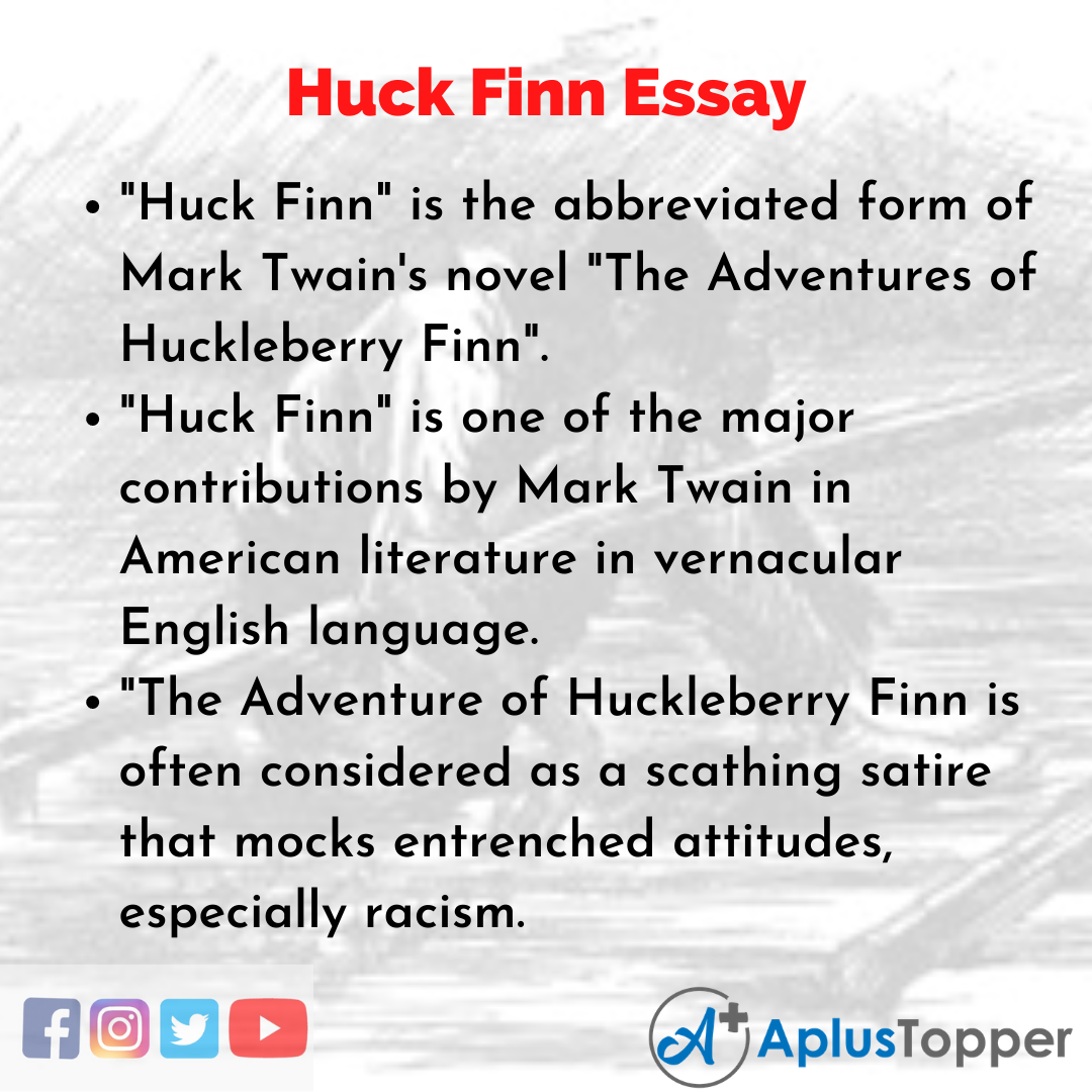 Essay about Huck Finn