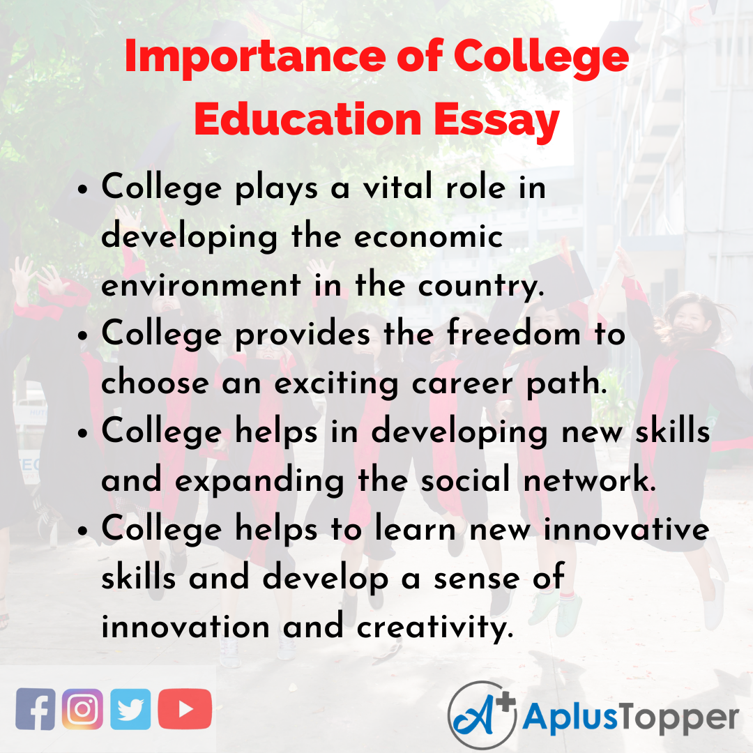 Essay about Importance of College Education