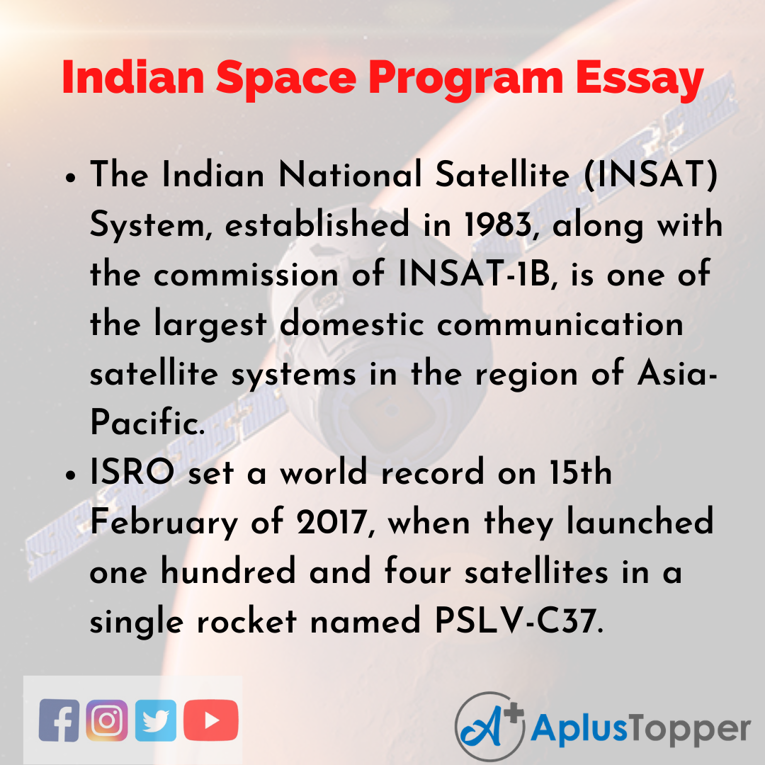 Essay about Indian Space Program