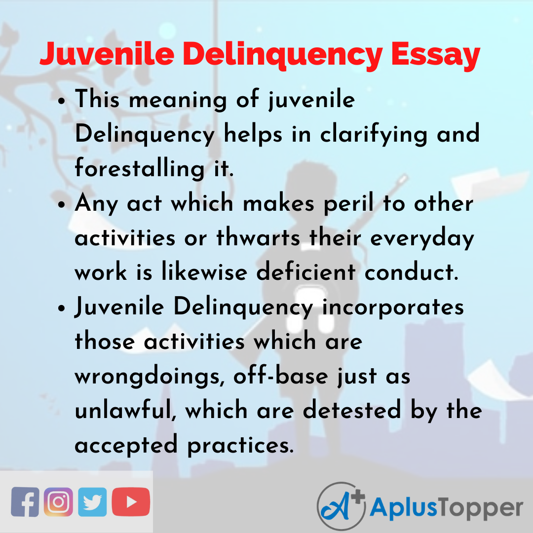 Essay about Juvenile Delinquency