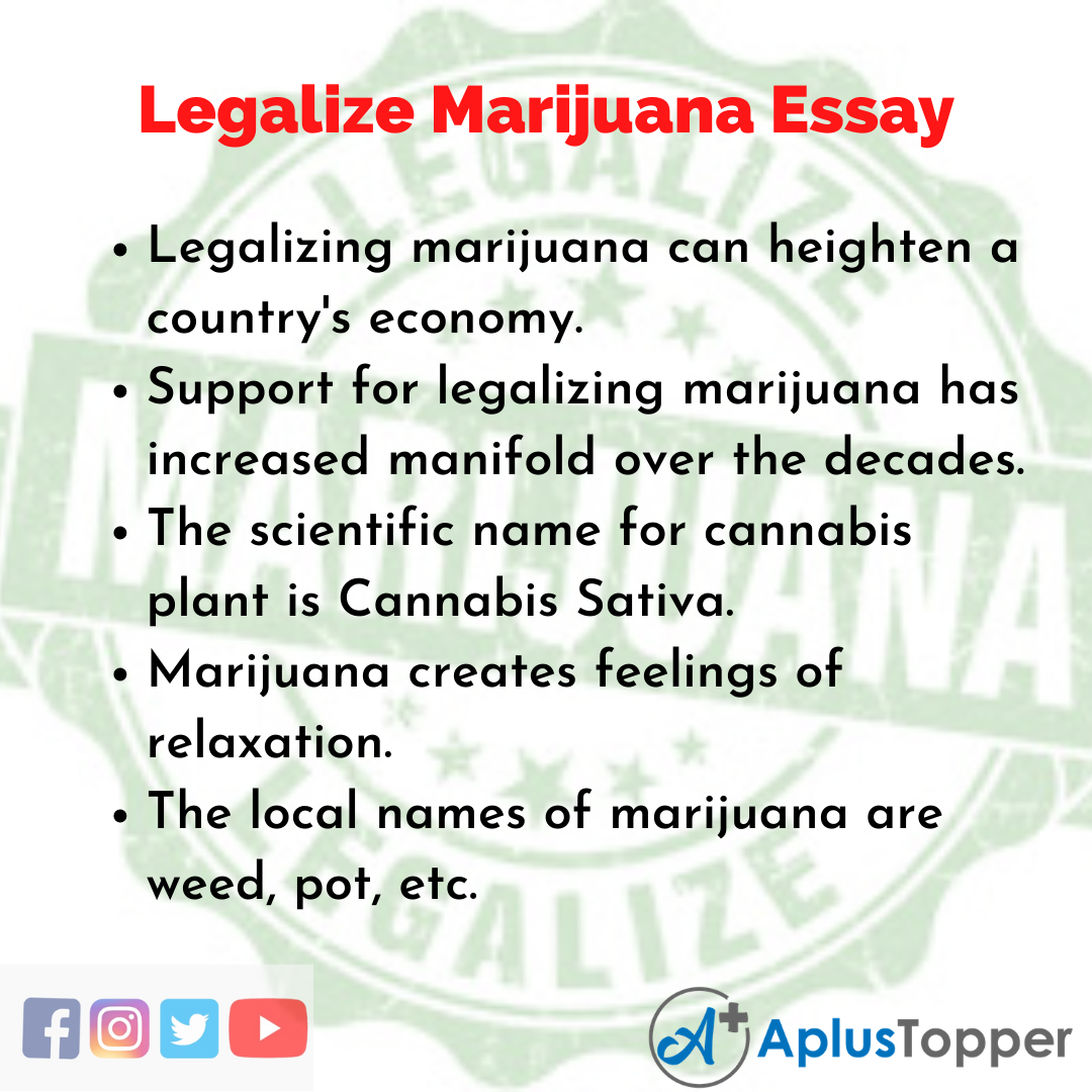 Essay about Legalize Marijuana