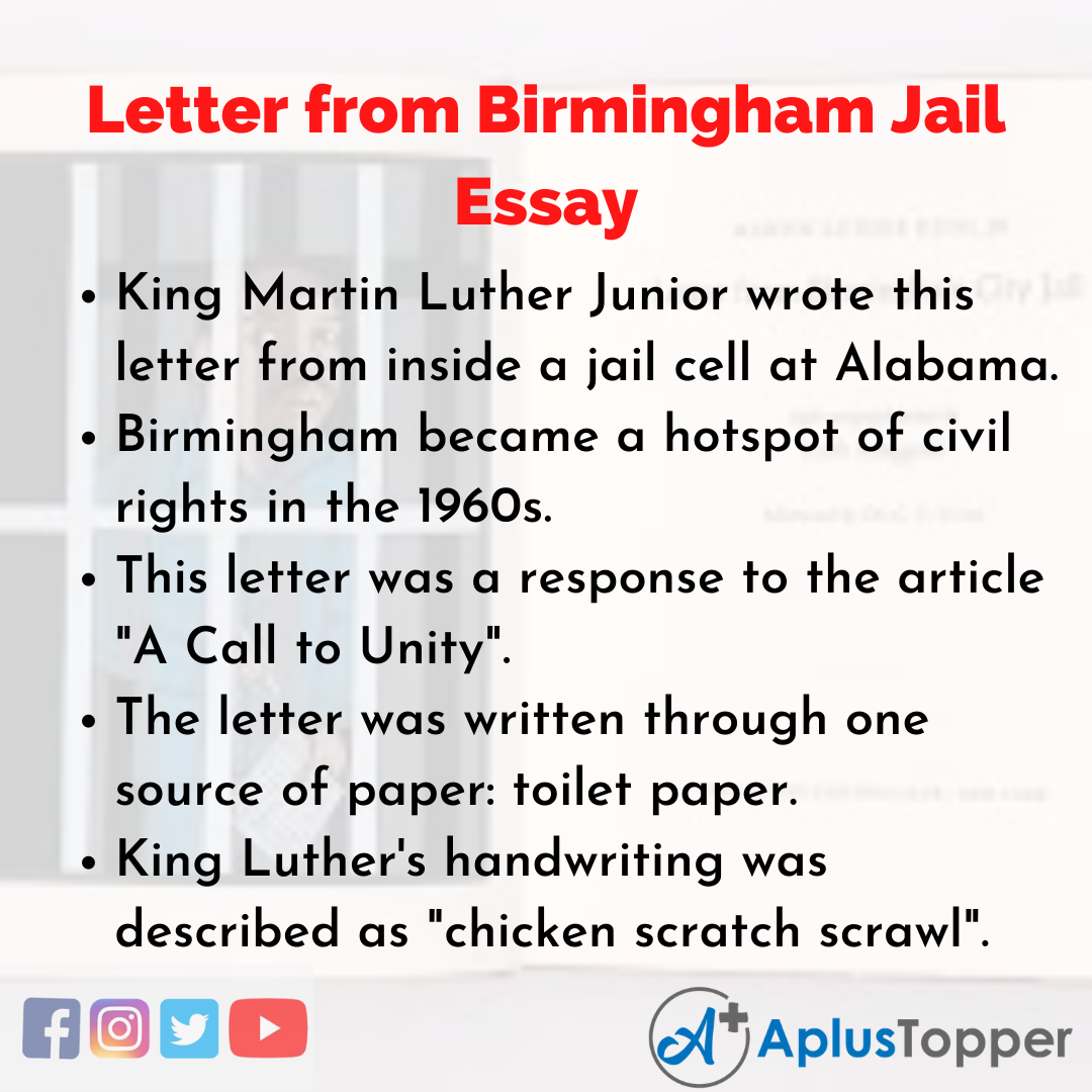 Essay about Letter from Birmingham Jail