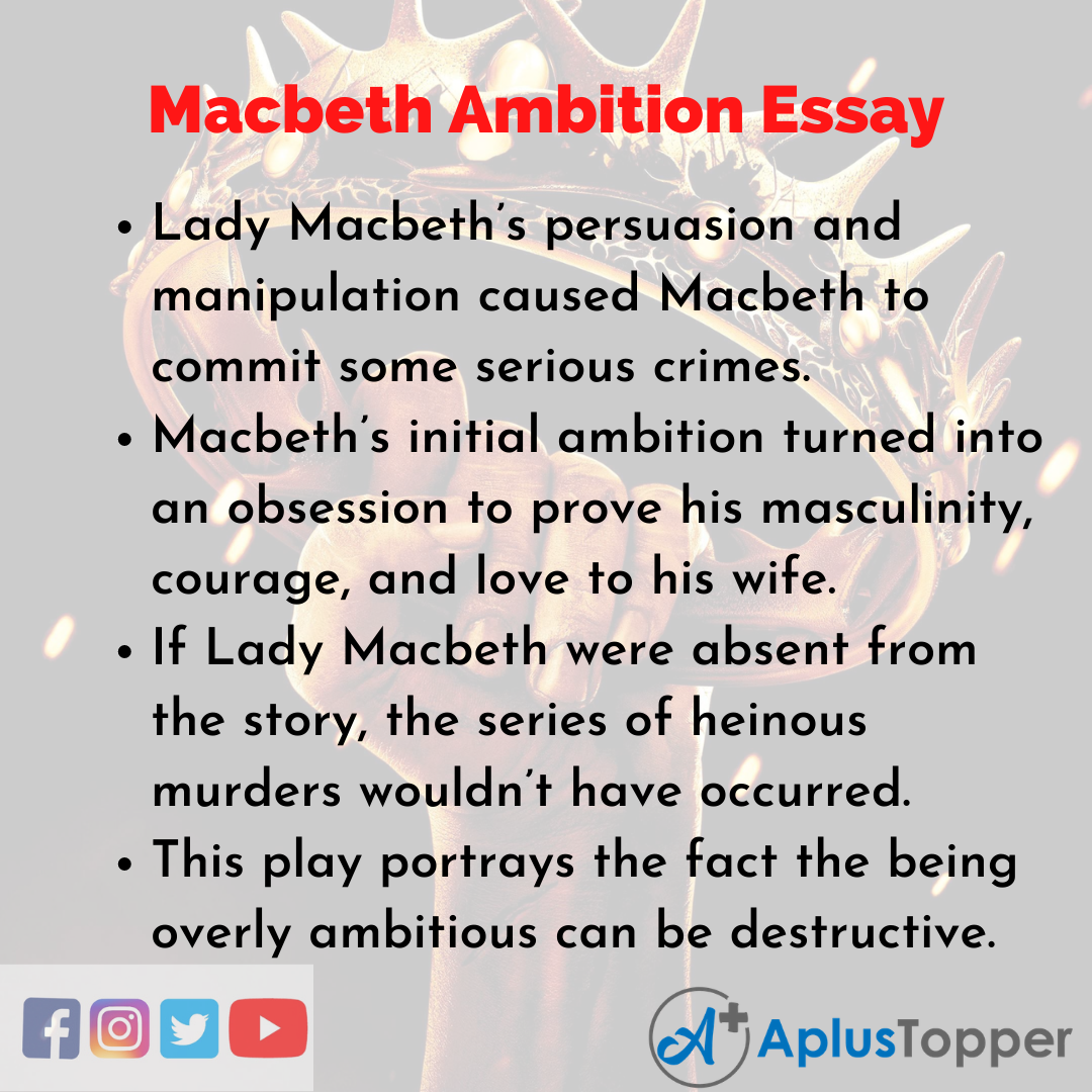 Essay about Macbeth Ambition