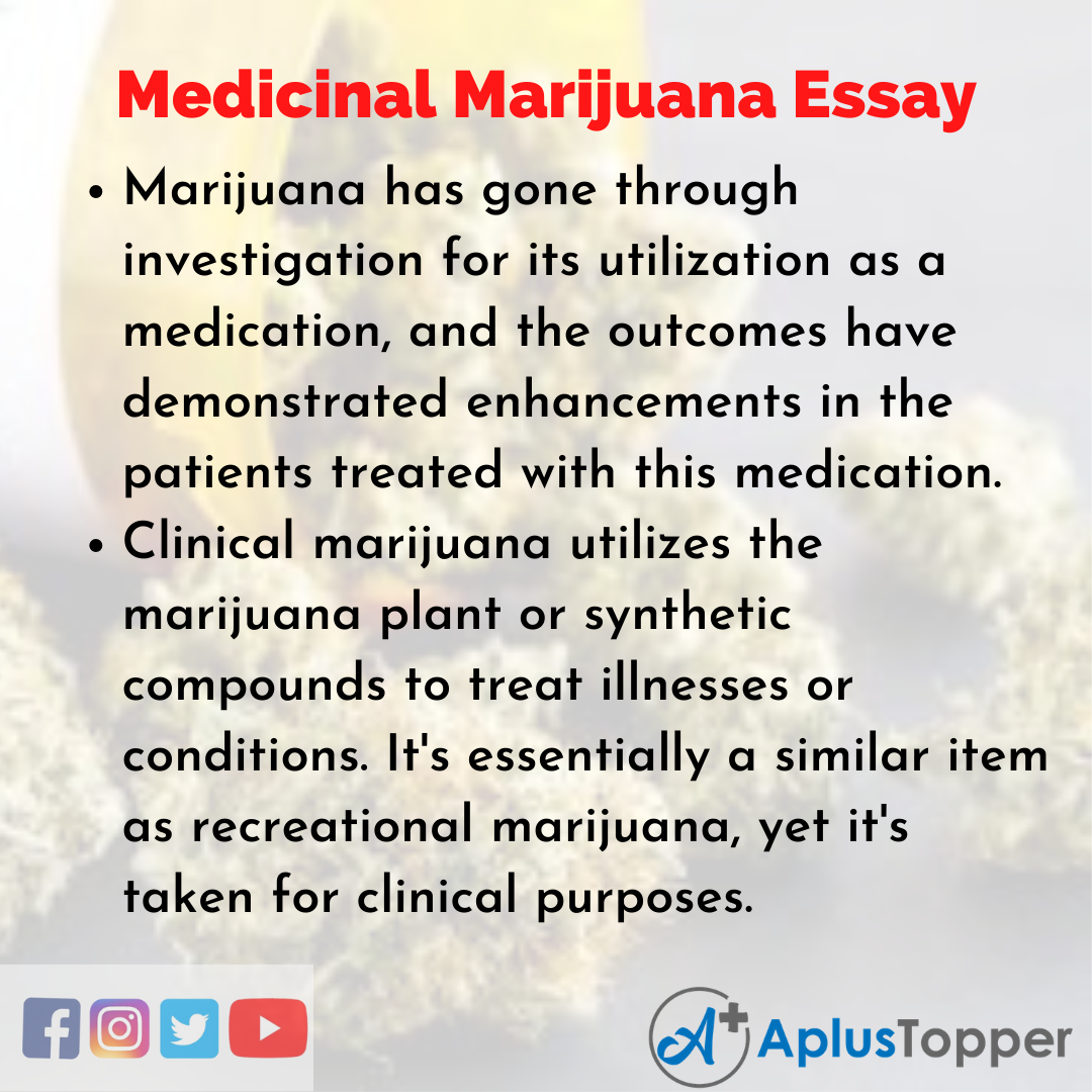Essay about Medicinal Marijuana