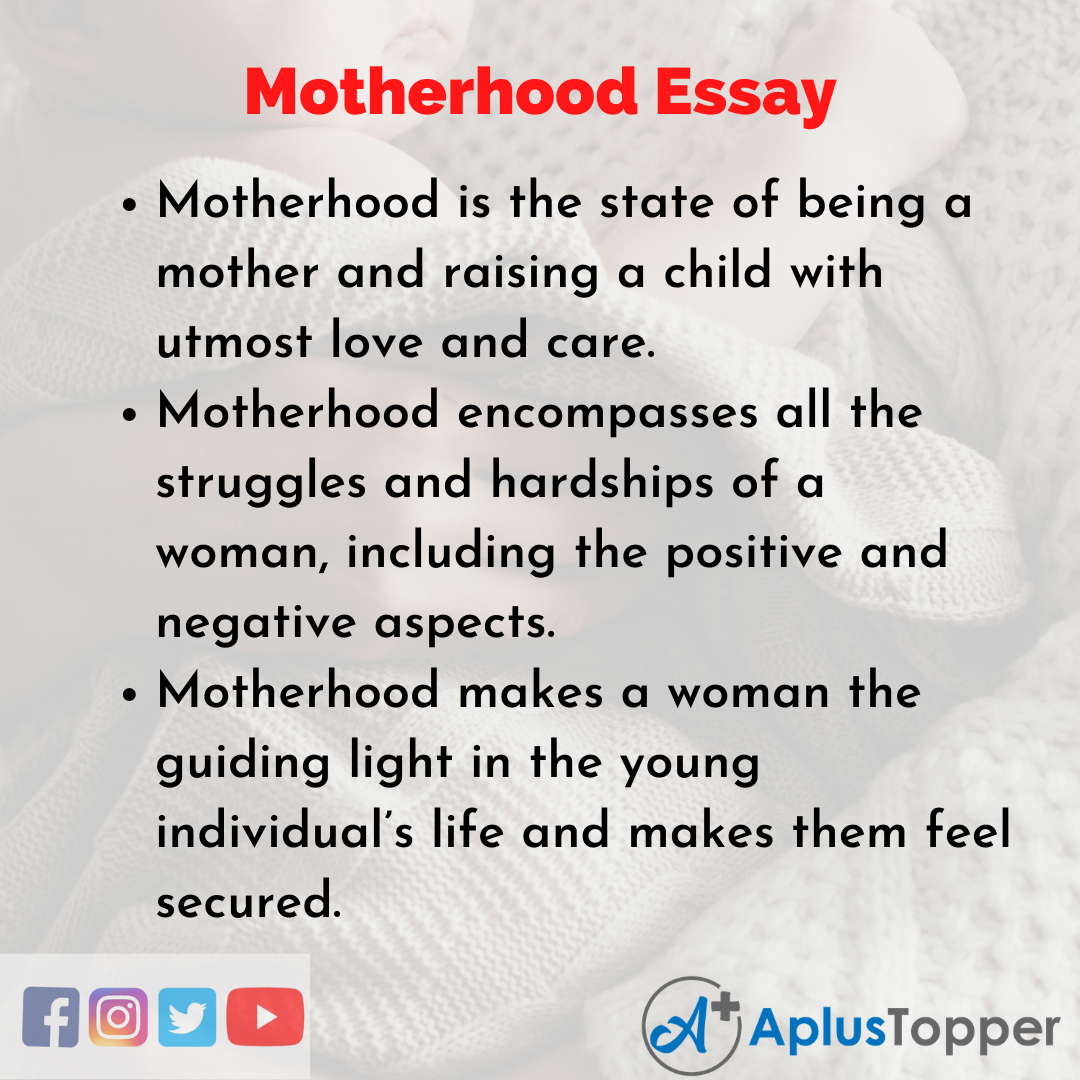 Essay about Motherhood