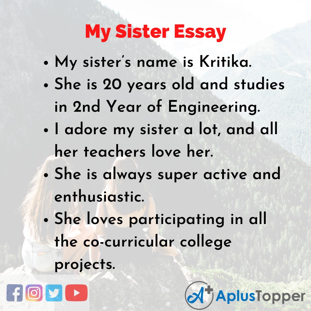 Essay about My Sister