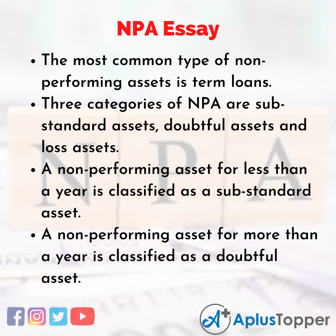 Essay about NPA