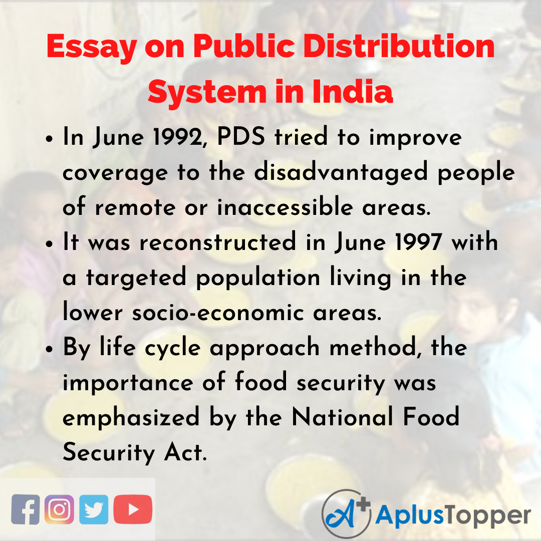 Essay about Public Distribution System in India