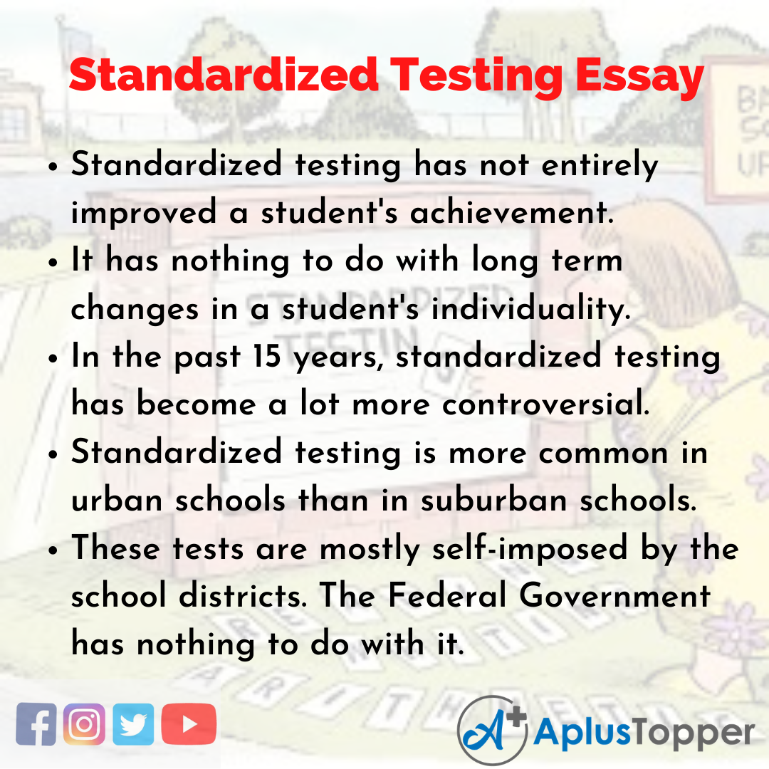 Essay about Standardized Testing