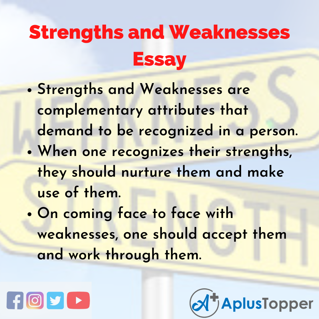 Essay about Strengths and Weaknesses