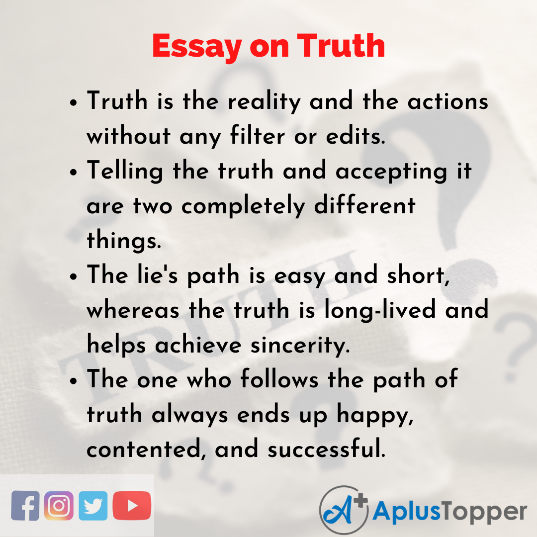 Essay about Truth
