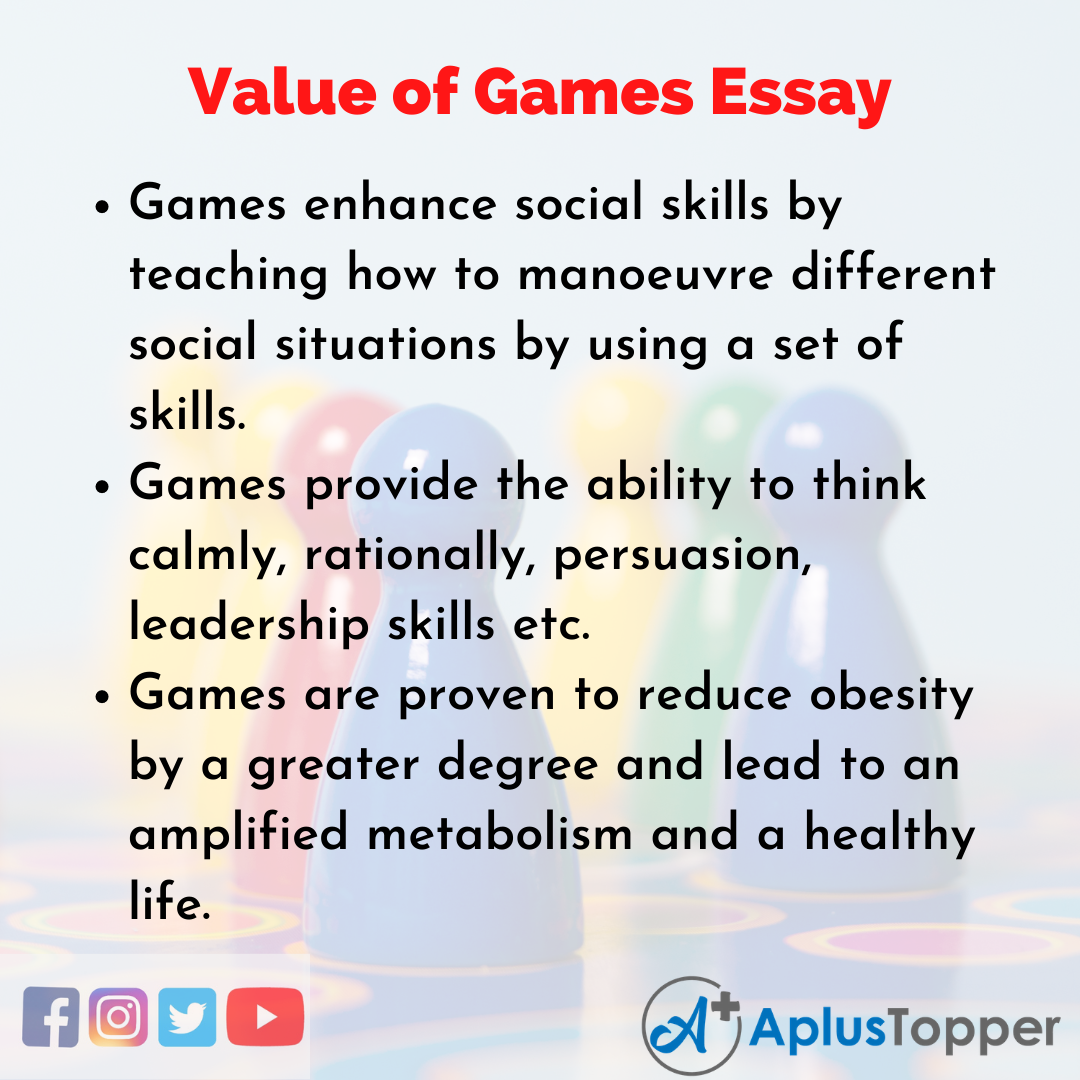 Essay about Value of Games