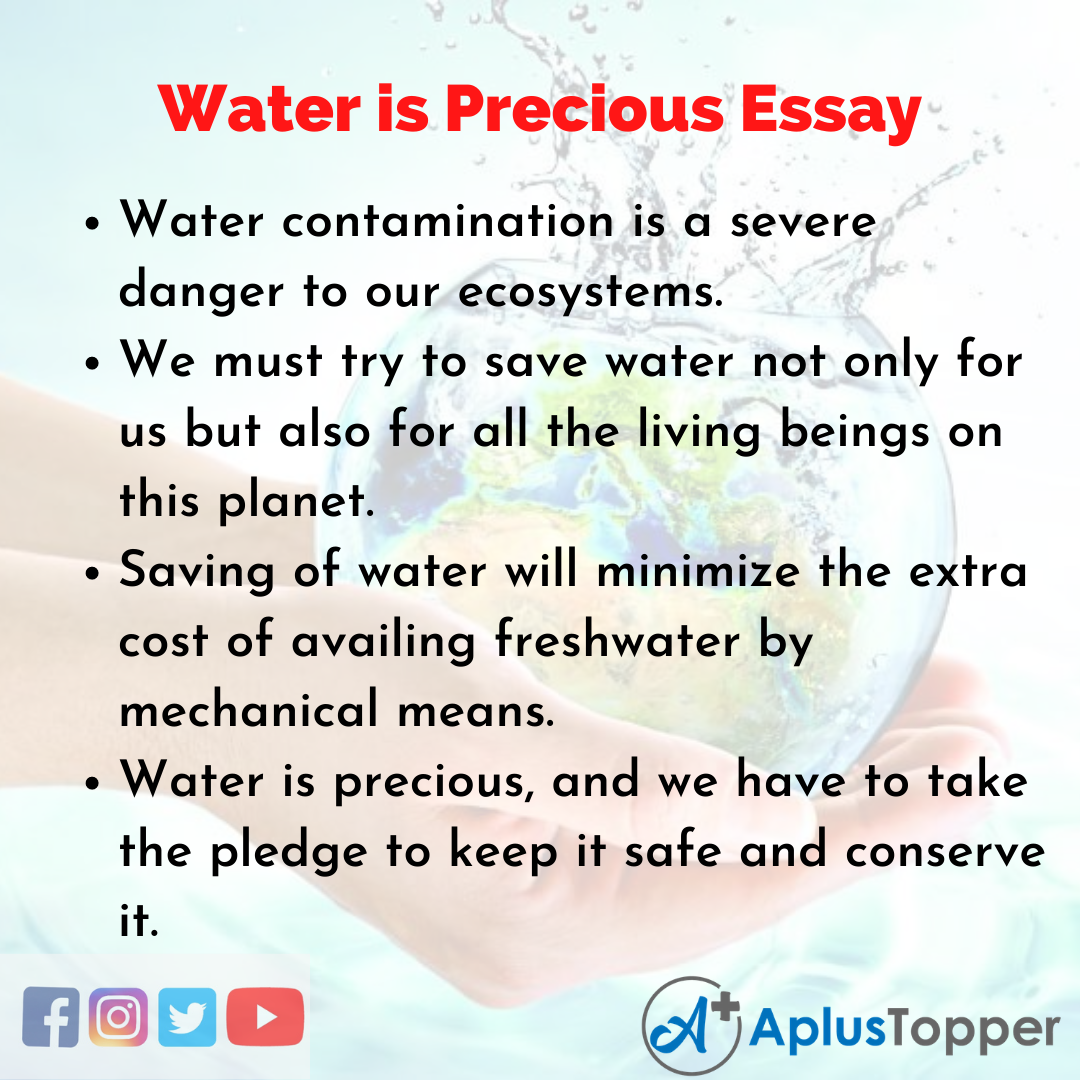 Essay about Water is Precious
