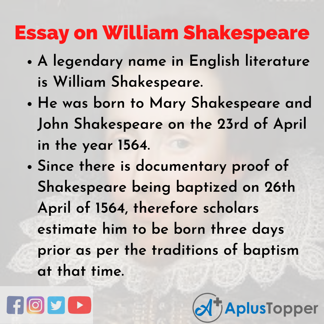 Essay about William Shakespeare