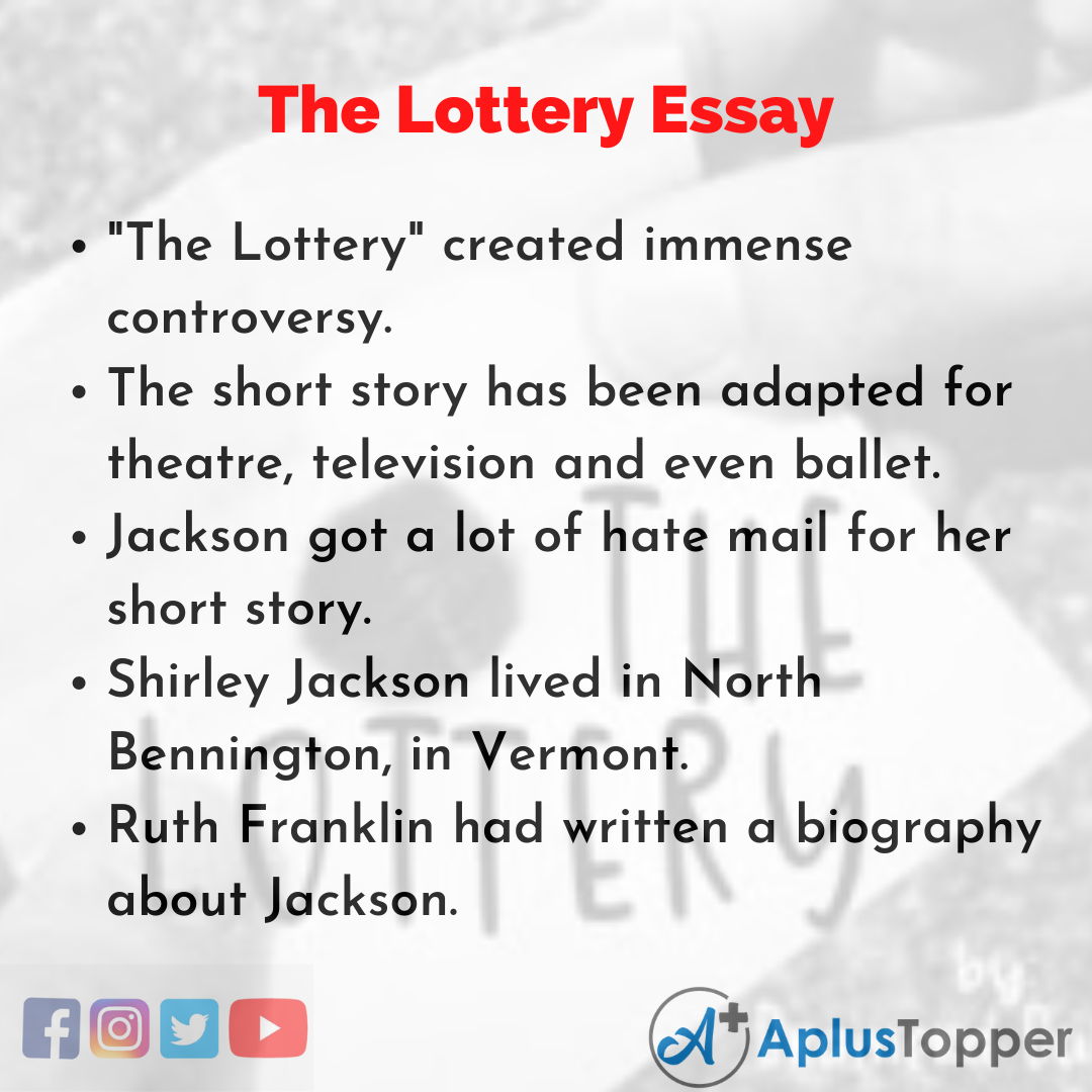 Essay about the Lottery