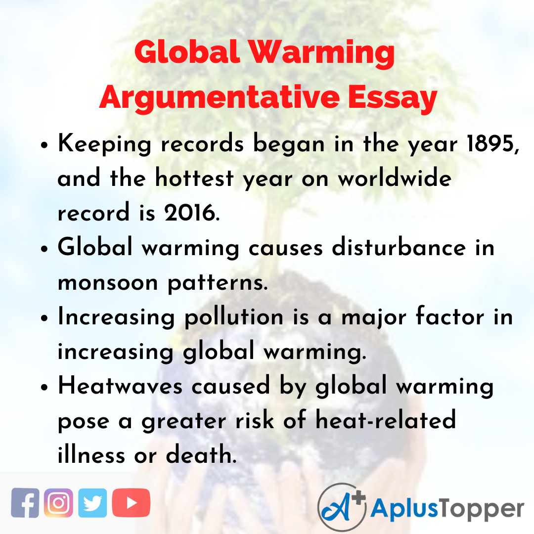 Essay of Global Warming Argumentative