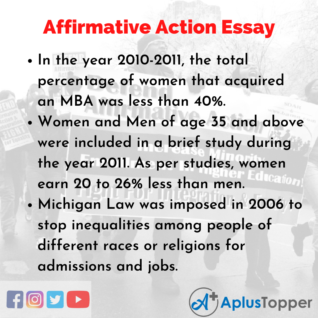 Essay on Affirmative Action
