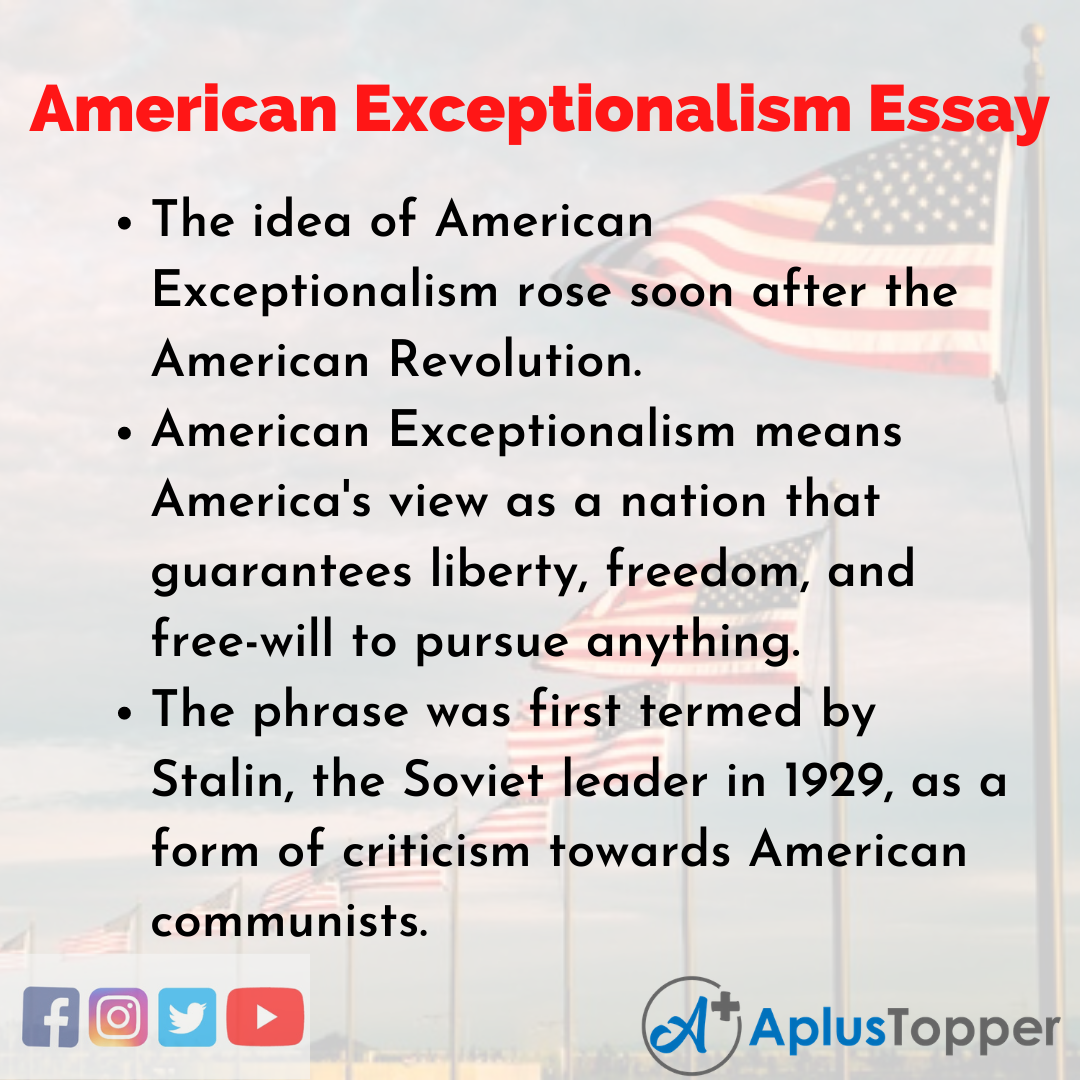 Essay on American Exceptionalism