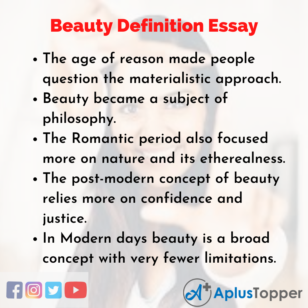 Essay on Beauty Definition