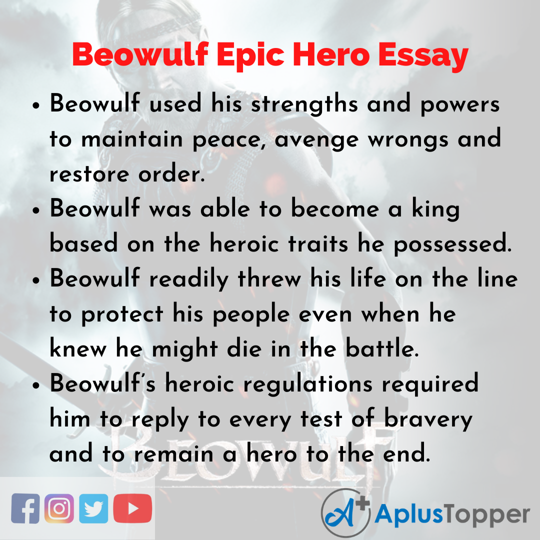 Essay on Beowulf Epic Hero