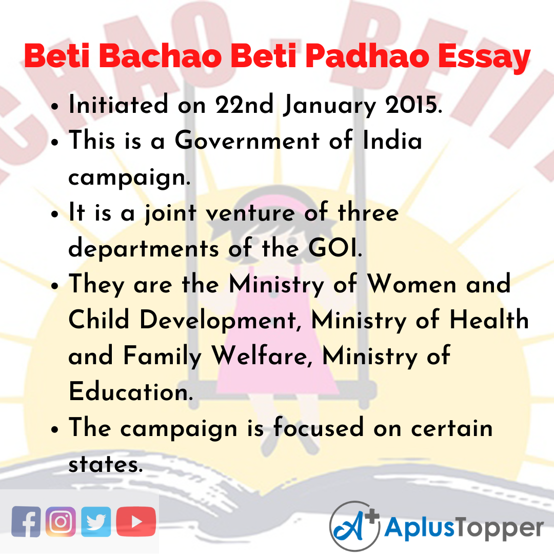 Essay on Beti Bachao Beti Padhao