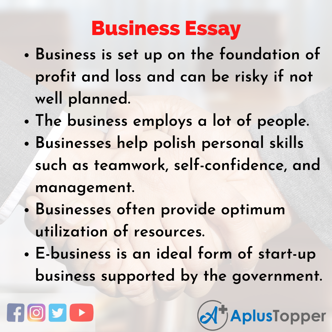 Essay on Business
