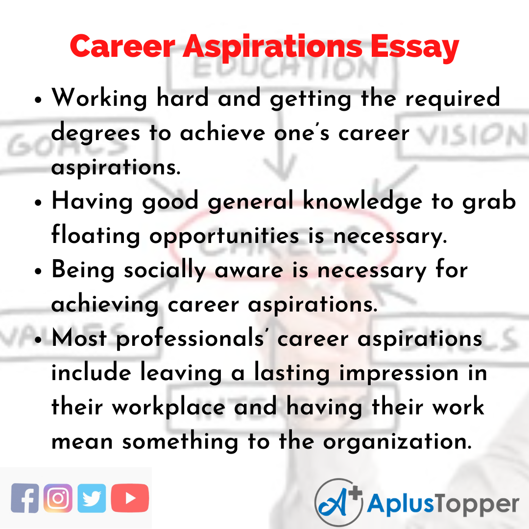 Essay on Career Aspirations