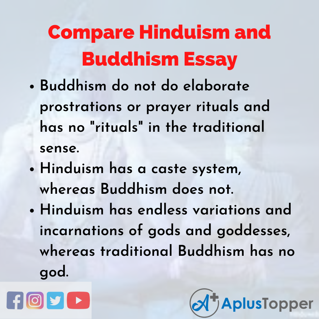 Essay on Compare and Contrast Hinduism and Buddhism