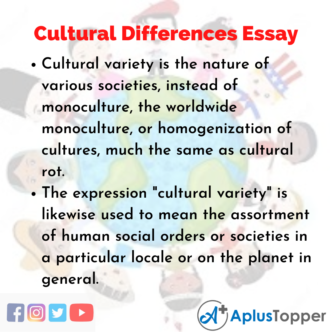 Essay on Cultural Differences