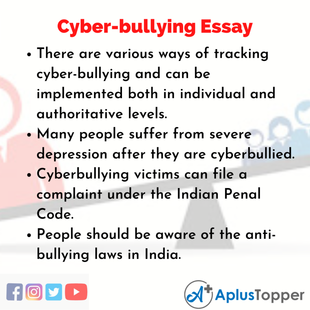 cyber bullying essay question