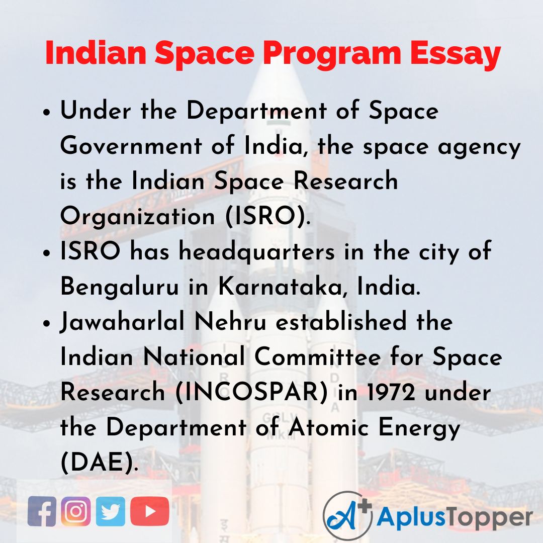 Essay on Indian Space Program