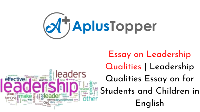 essay on leadership qualities in school