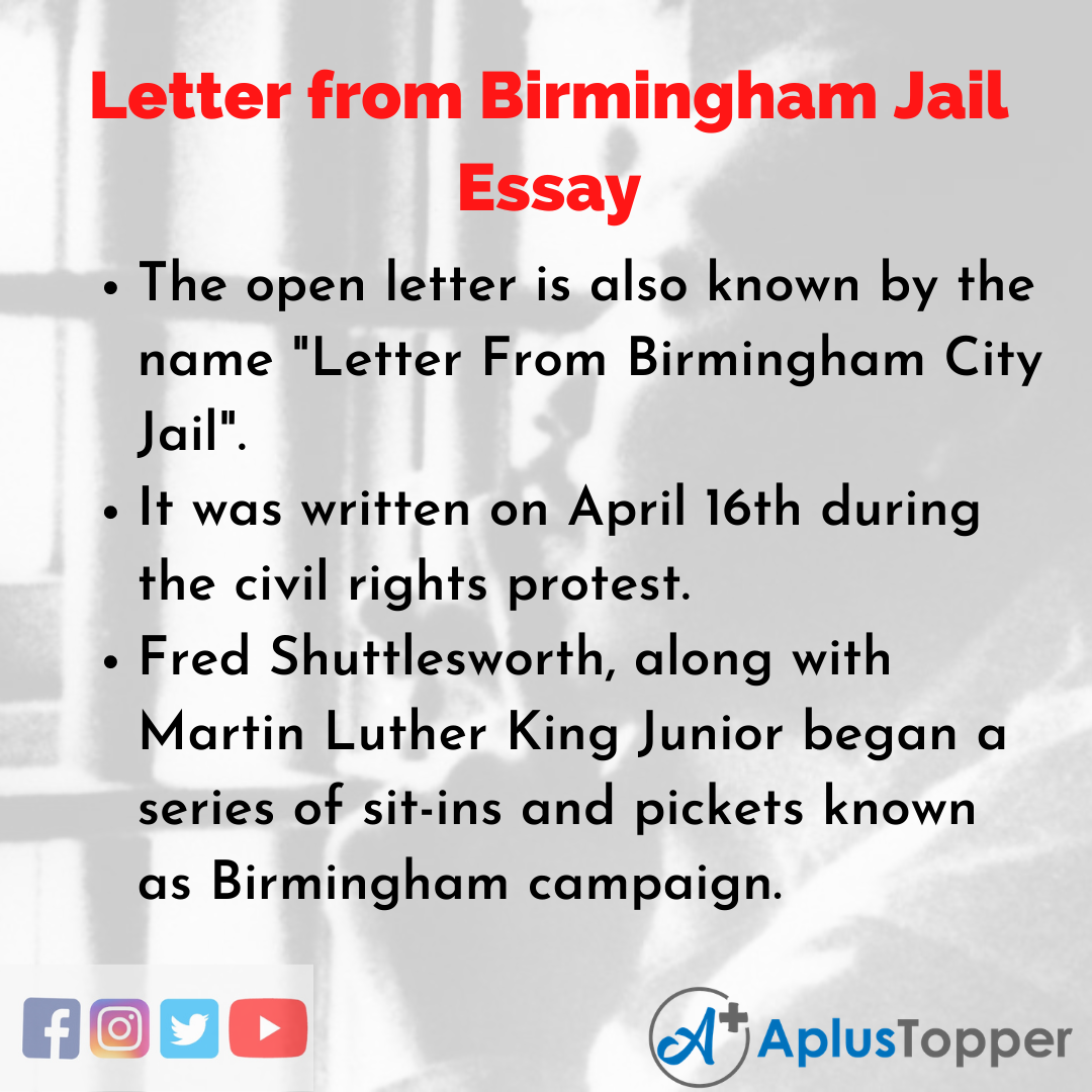 Essay on Letter from Birmingham Jail
